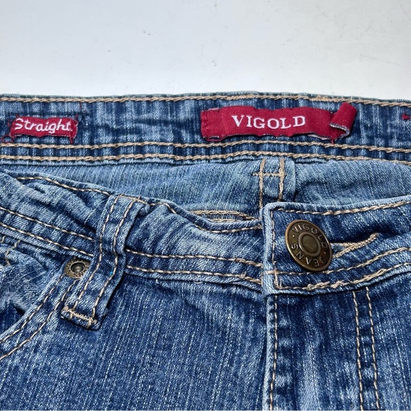 Y2K Vigoss Vigold Straight Cut Flying V Logo Vintage Jeans - Picture 13 of 13